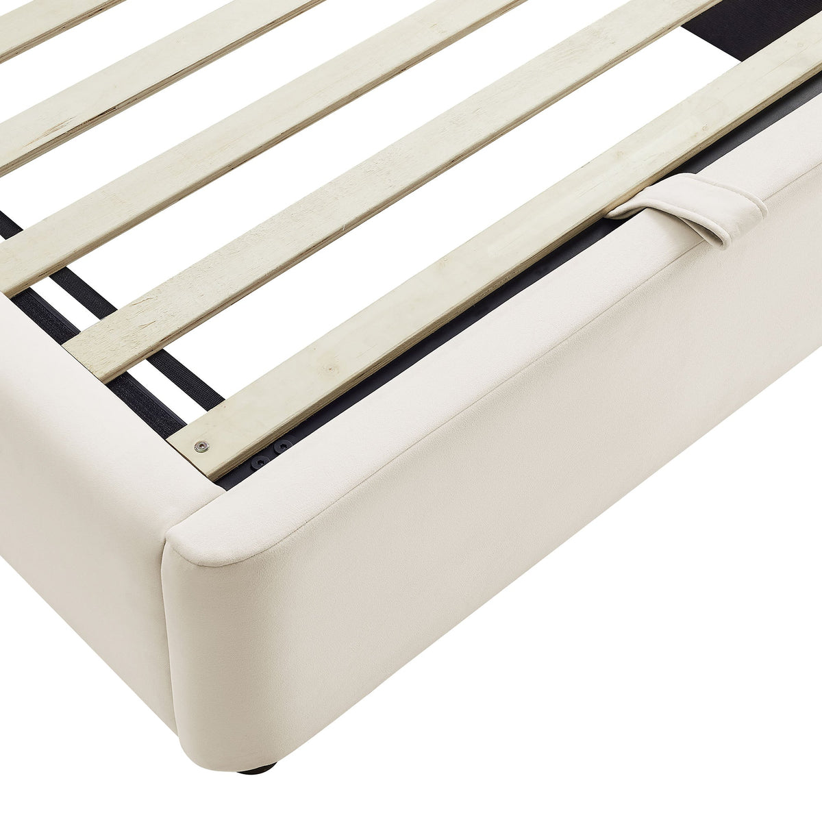 Keynote Performance Velvet Storage Platform Bed Frame