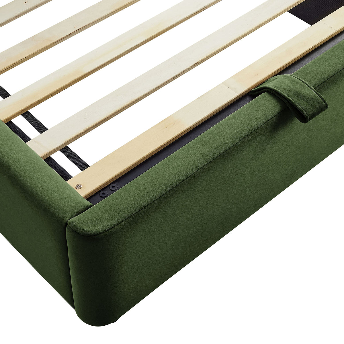 Keynote Performance Velvet Storage Platform Bed Frame