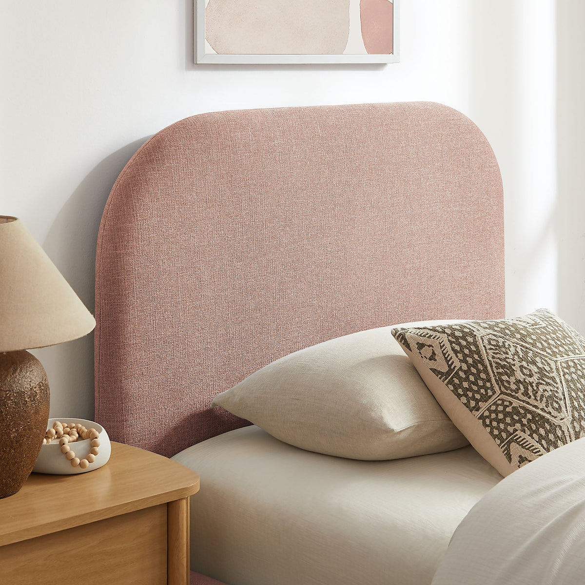 Keynote Fabric Upholstered Storage Platform Bed Frame
