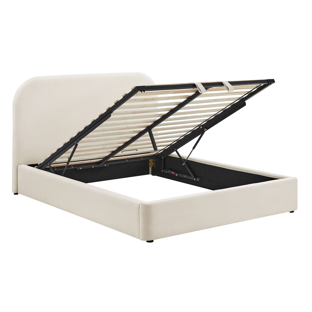Keynote Performance Velvet Storage Platform Bed Frame