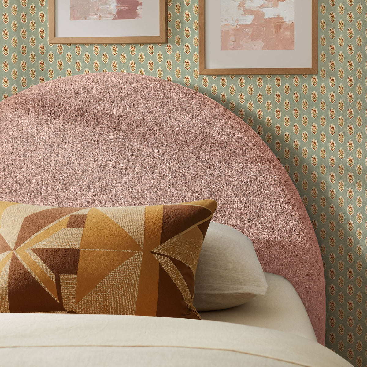 Modway Resort Queen Woven Upholstered Fabric Arched Headboard