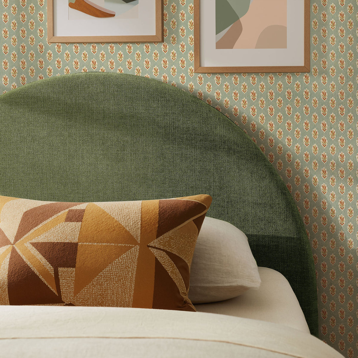 Modway Resort Queen Woven Upholstered Fabric Arched Headboard
