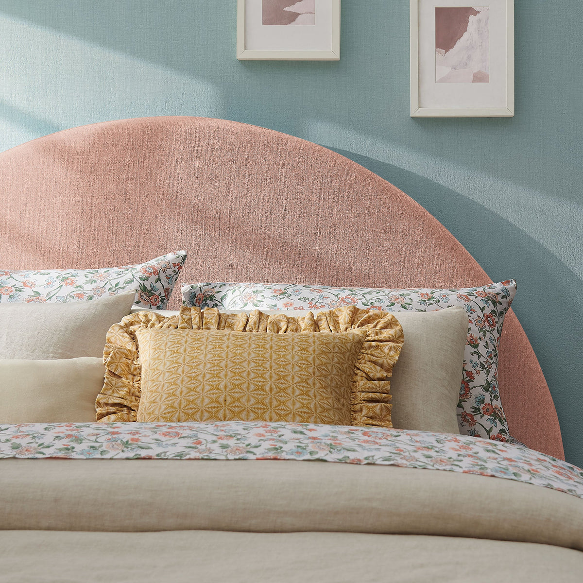 Modway Resort Queen Woven Upholstered Fabric Arched Headboard