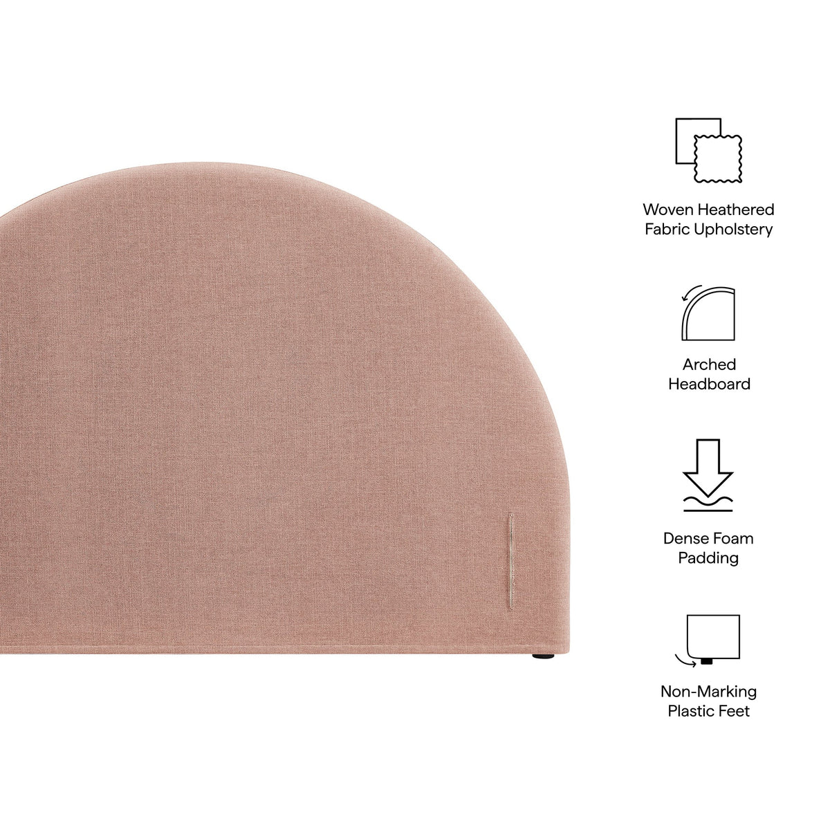 Modway Resort Queen Woven Upholstered Fabric Arched Headboard