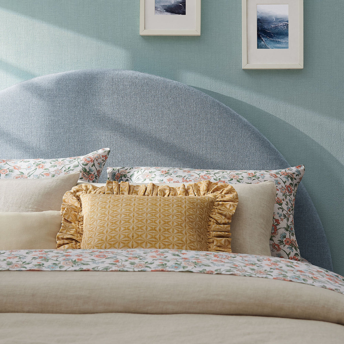 Modway Resort Queen Woven Upholstered Fabric Arched Headboard