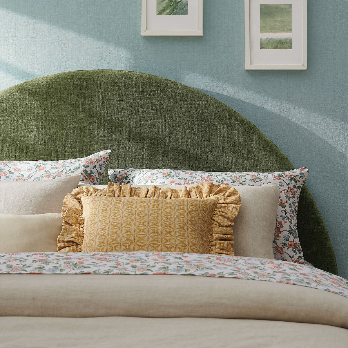 Modway Resort Queen Woven Upholstered Fabric Arched Headboard