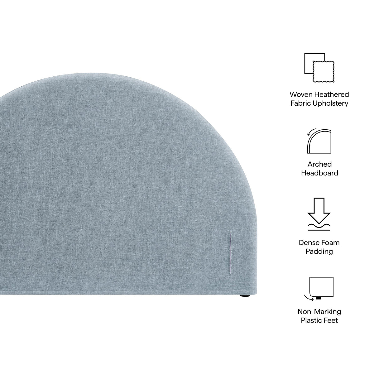 Modway Resort Queen Woven Upholstered Fabric Arched Headboard