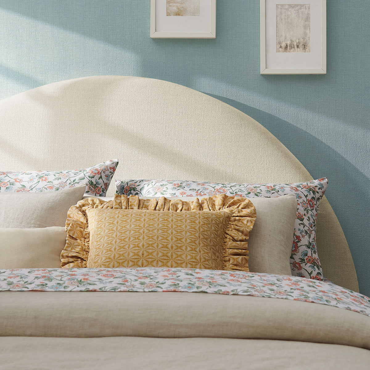 Modway Resort Queen Woven Upholstered Fabric Arched Headboard