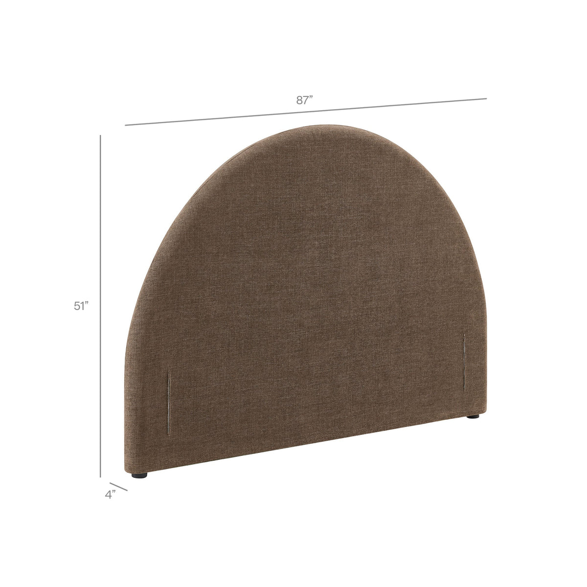 Modway Resort Queen Woven Upholstered Fabric Arched Headboard