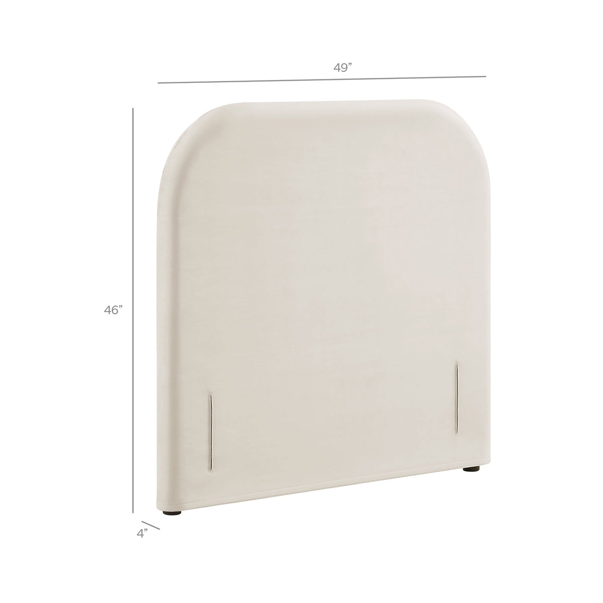 Keynote Twin Stain-Resistant Performance Velvet Headboard