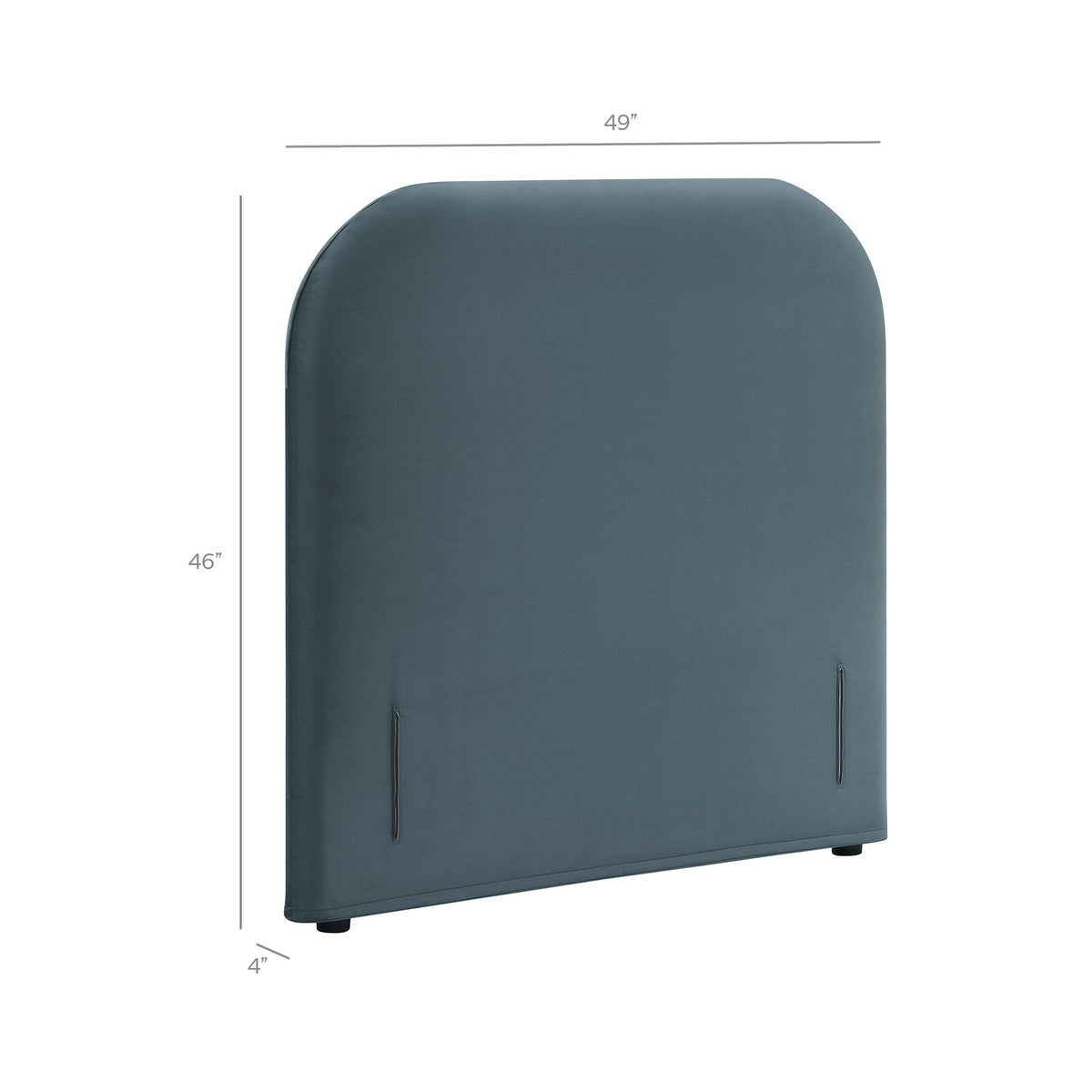 Keynote Twin Stain-Resistant Performance Velvet Headboard