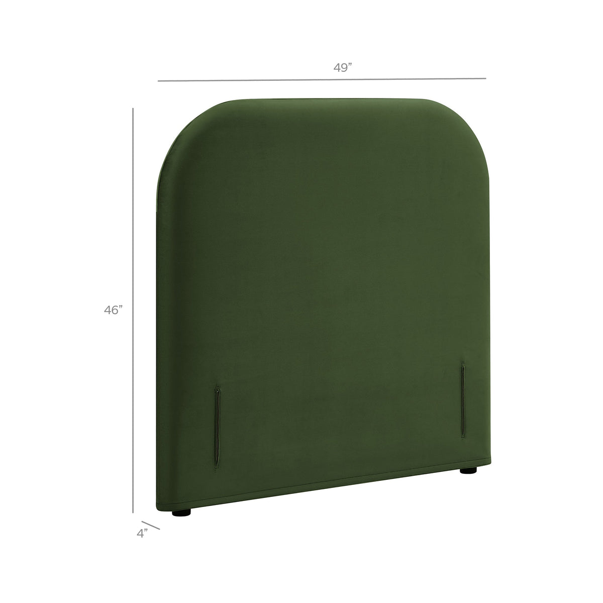 Keynote Twin Stain-Resistant Performance Velvet Headboard