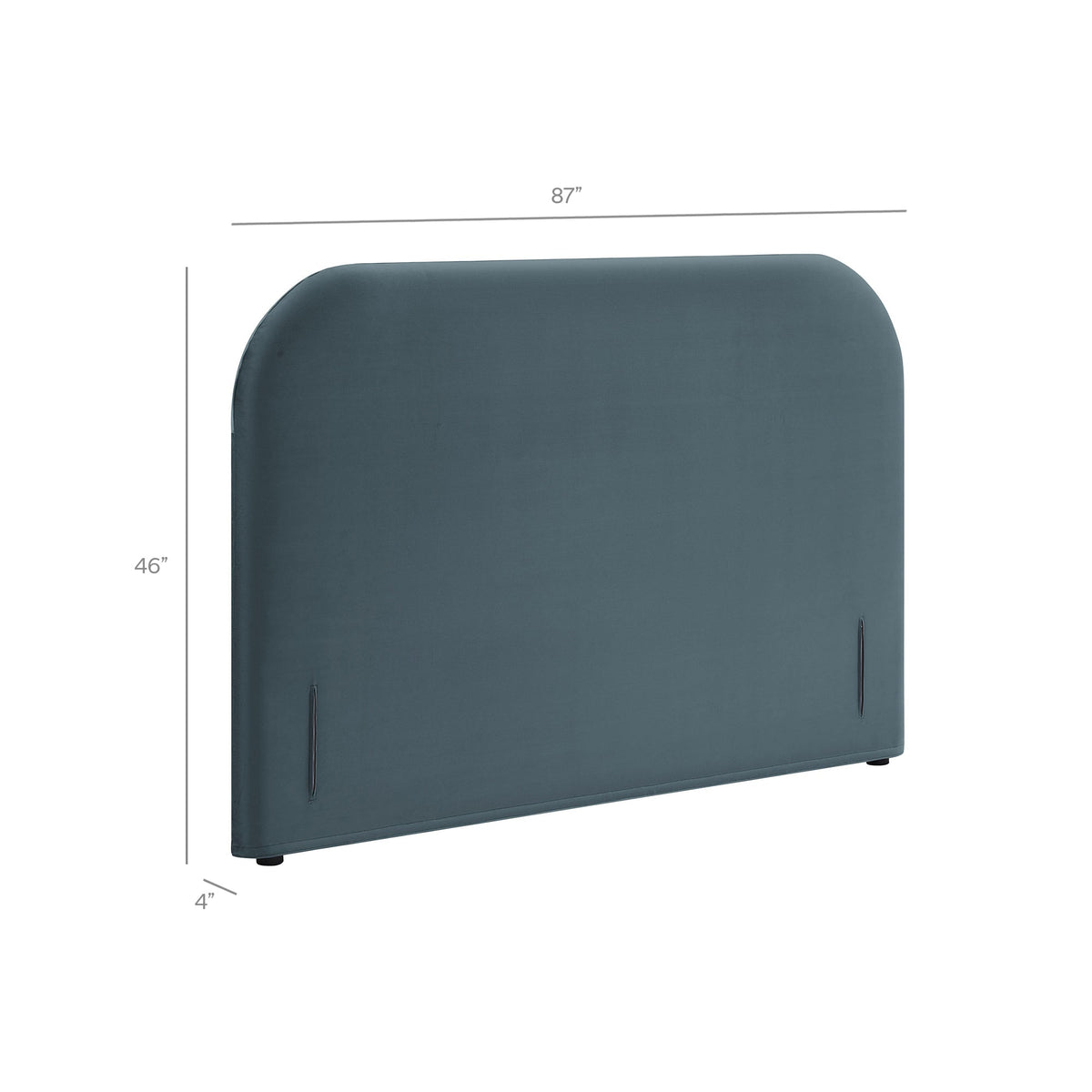 Keynote King Size Stain-Resistant Performance Velvet Headboard