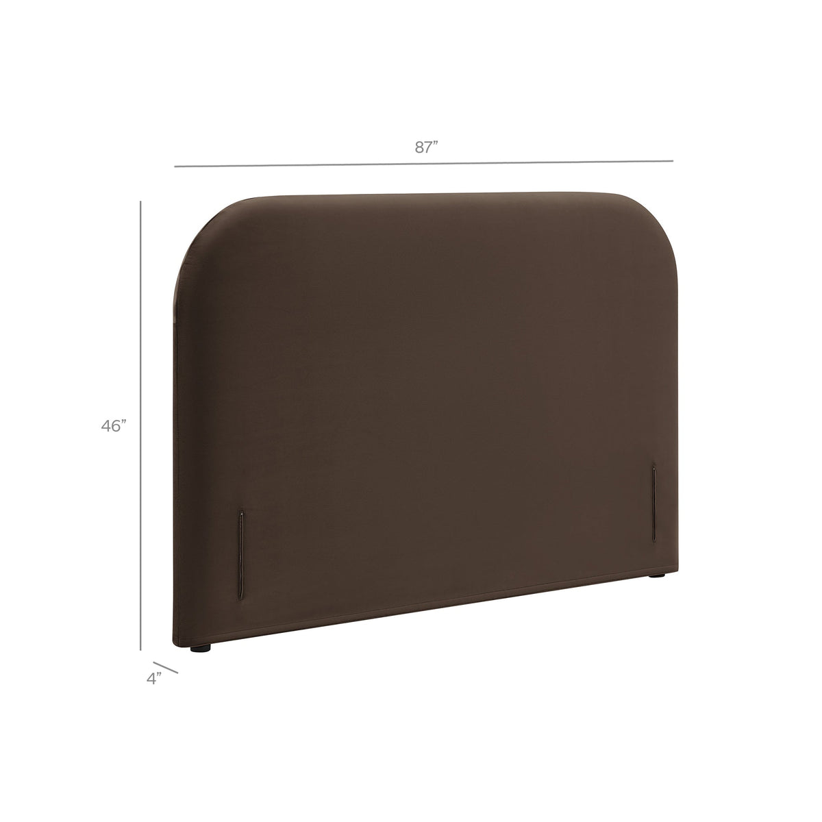 Keynote King Size Stain-Resistant Performance Velvet Headboard
