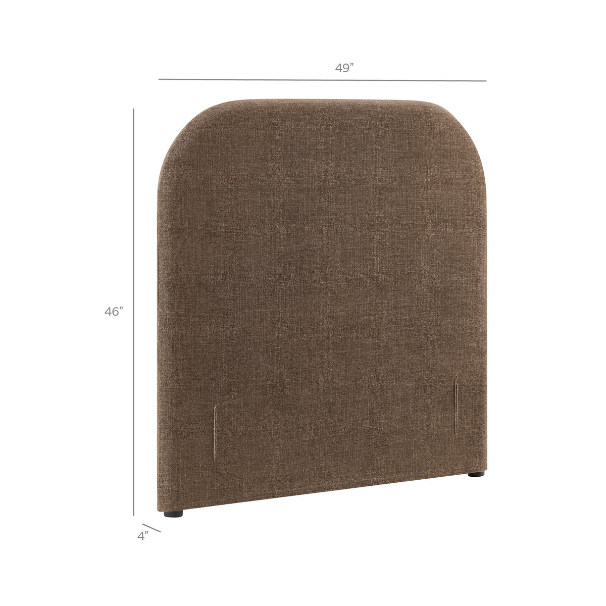 Keynote Twin Size Upholstered Fabric Headboard