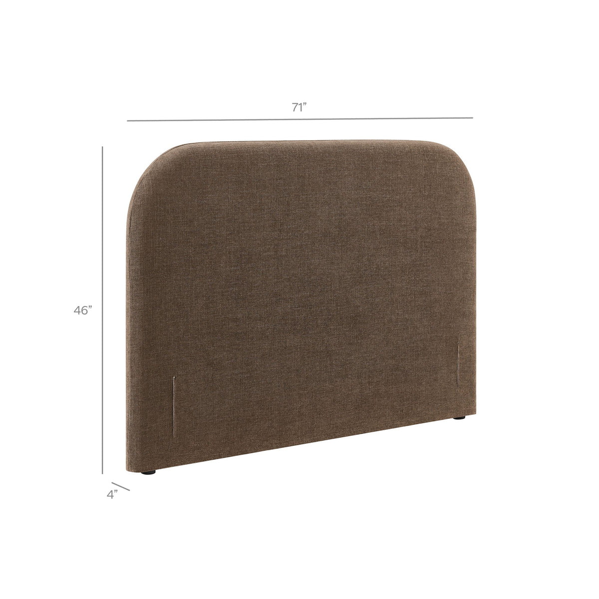 Keynote Queen Size Upholstered Fabric Headboard