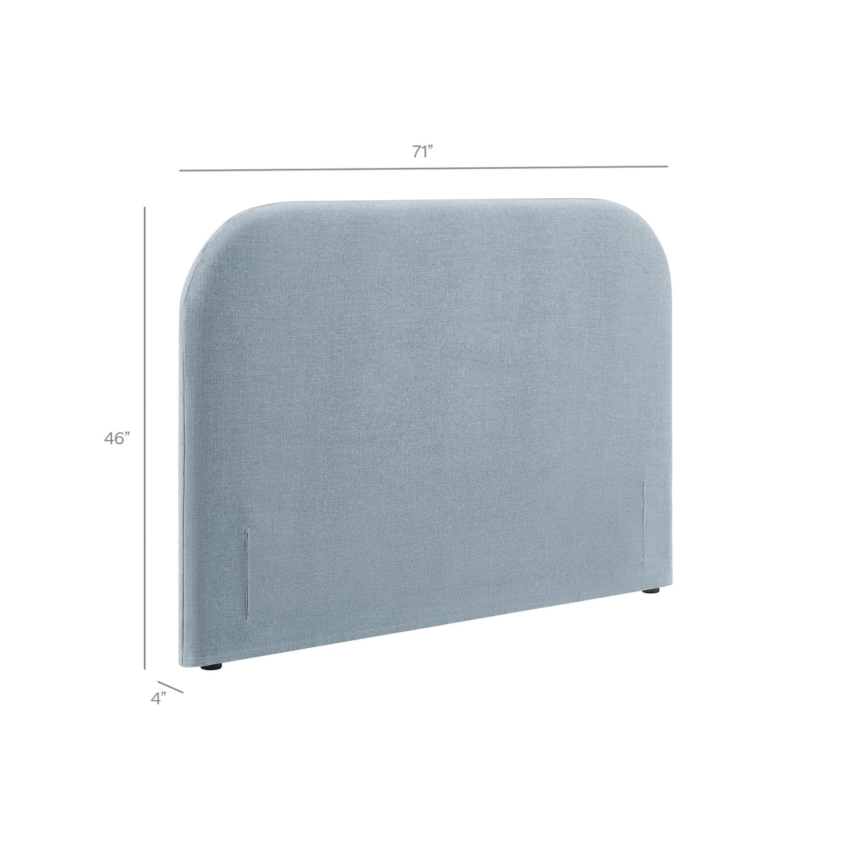 Keynote Queen Size Upholstered Fabric Headboard