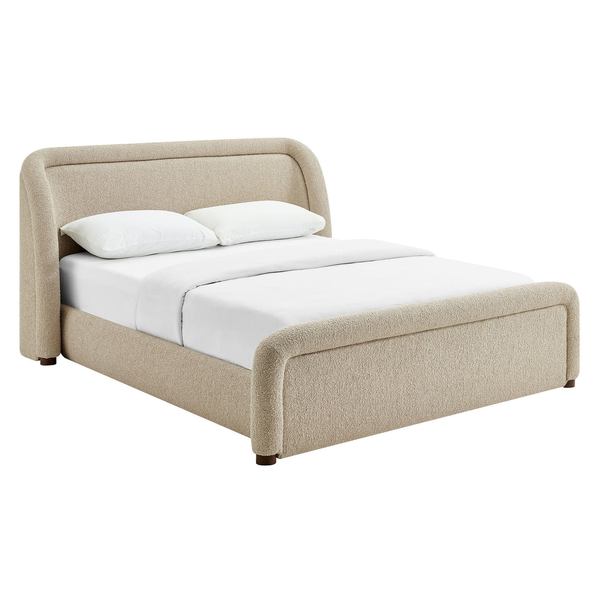 Tasmin Upholstered Fabric Platform Bed