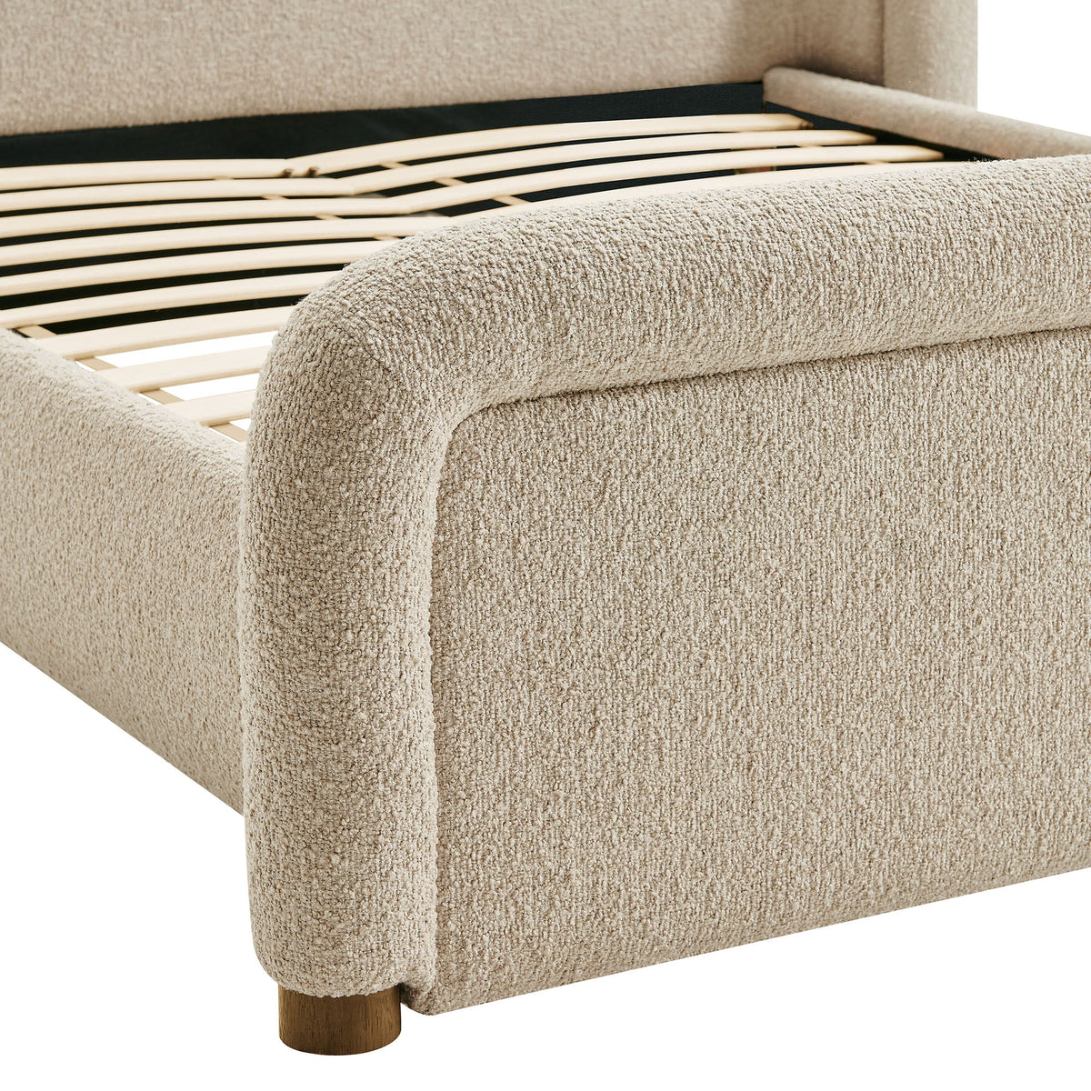 Tasmin Upholstered Fabric Platform Bed