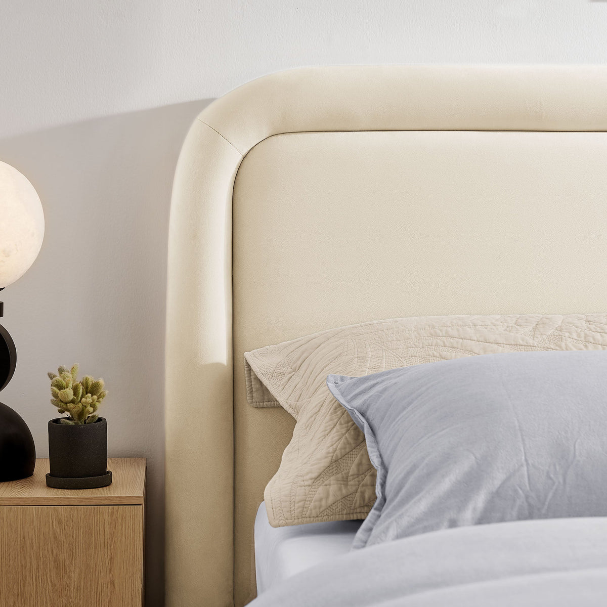 Beck Performance Velvet Platform Bed