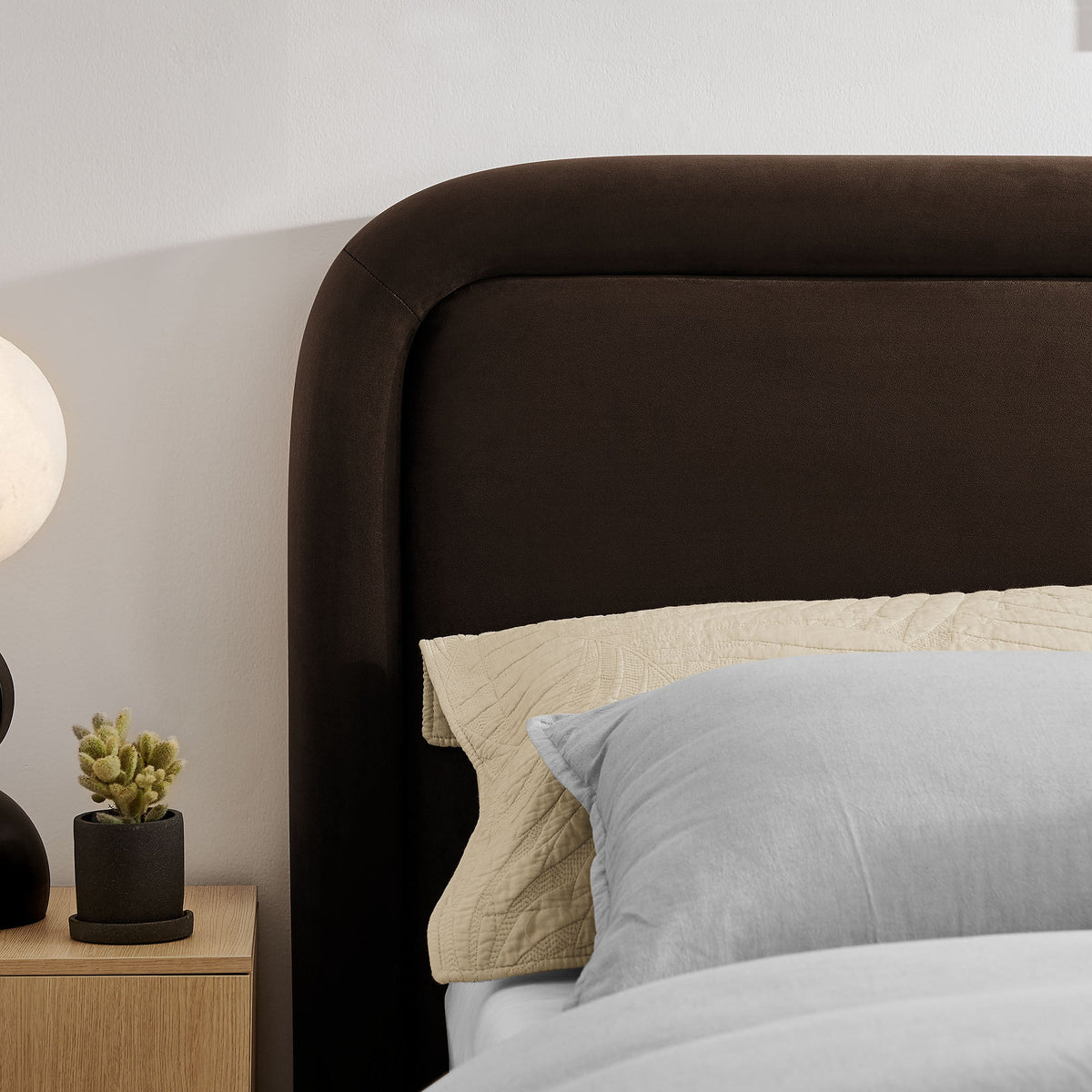 Beck Performance Velvet Platform Bed