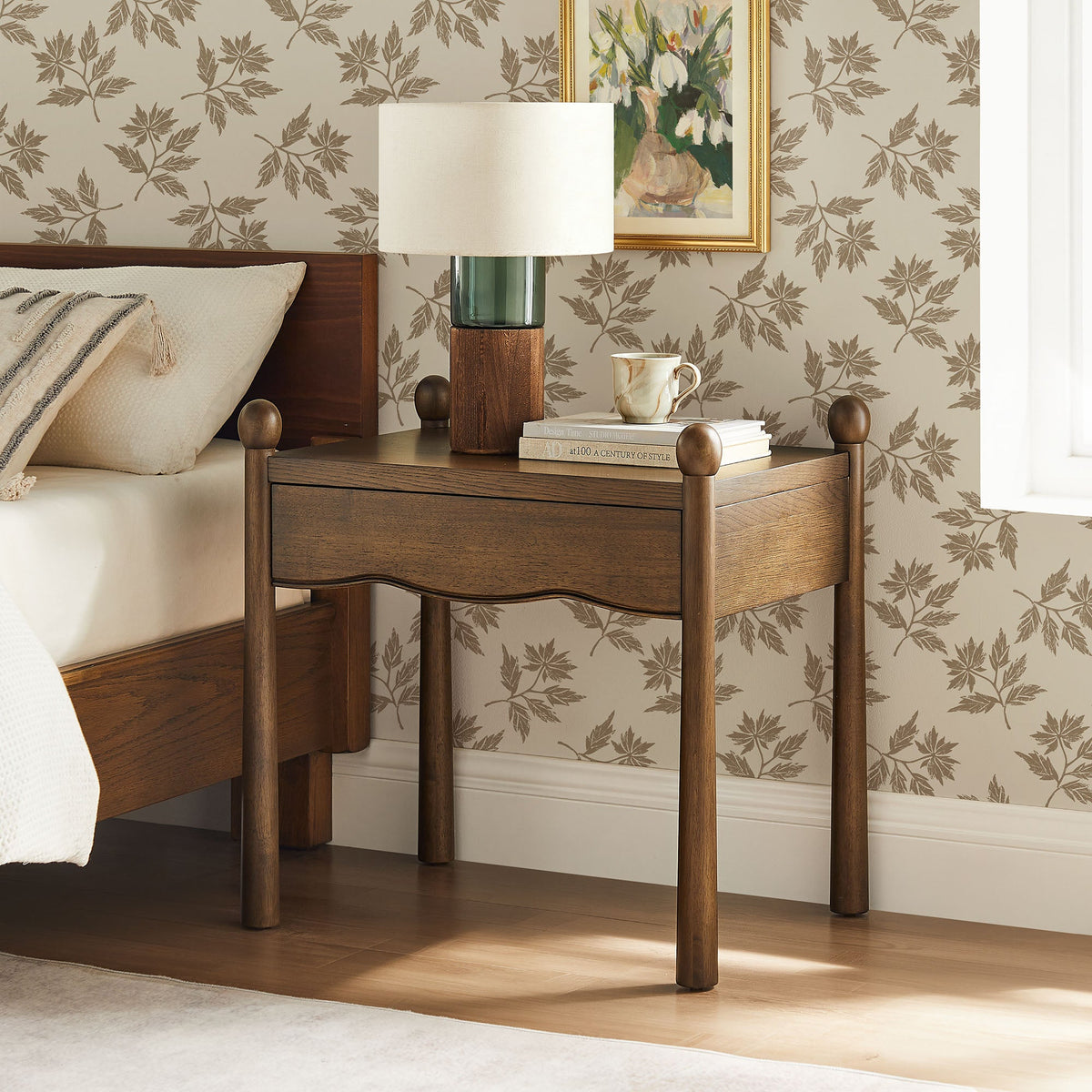 Darcy Wood Nightstand or Side Table