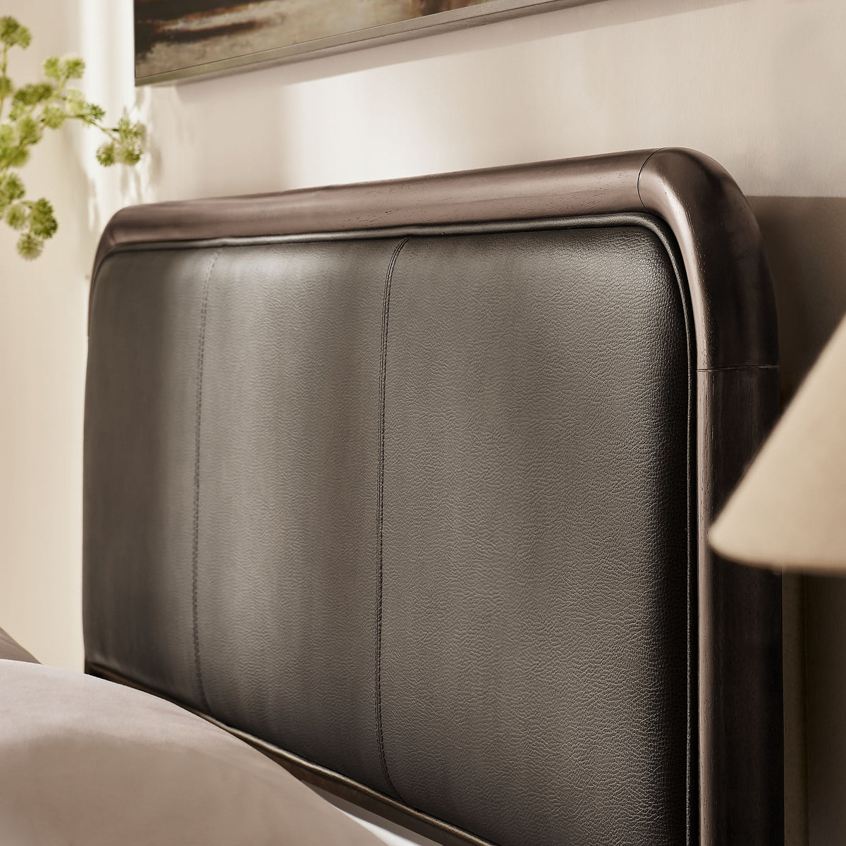 Wexford Vegan Leather Platform Bed