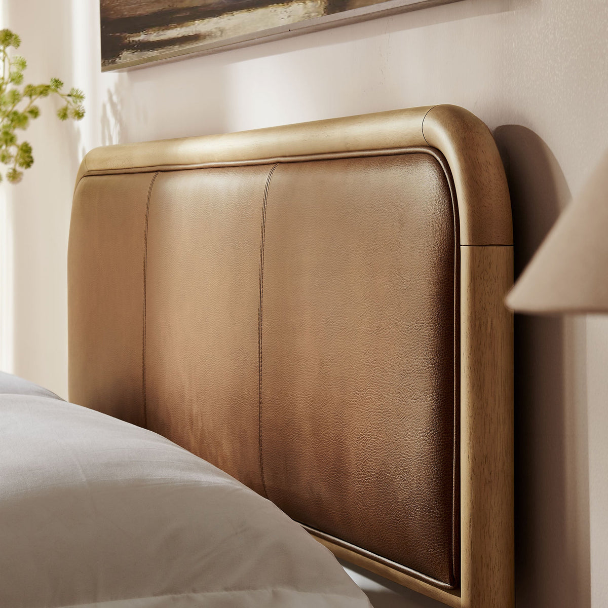 Wexford Vegan Leather Platform Bed