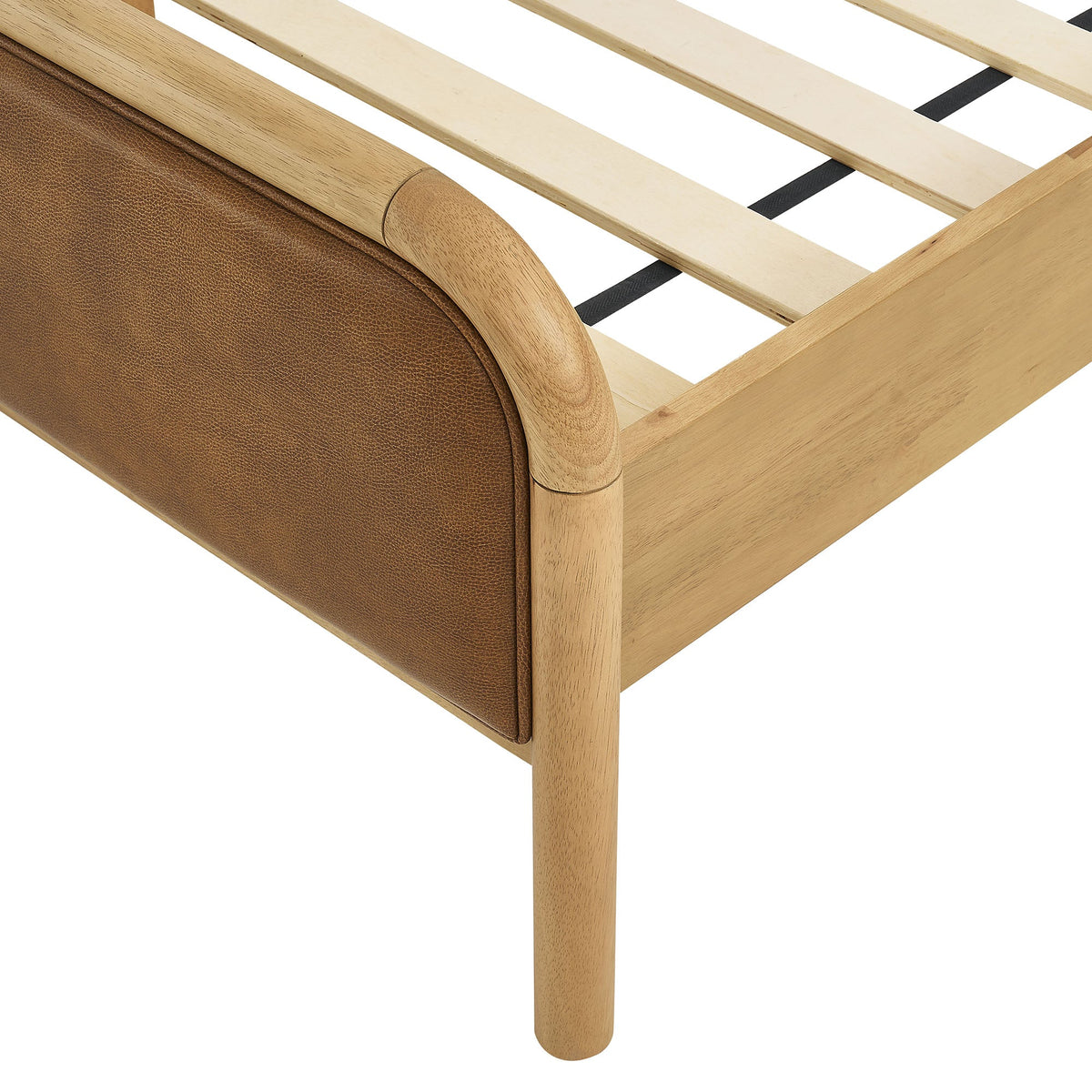 Wexford Vegan Leather Platform Bed