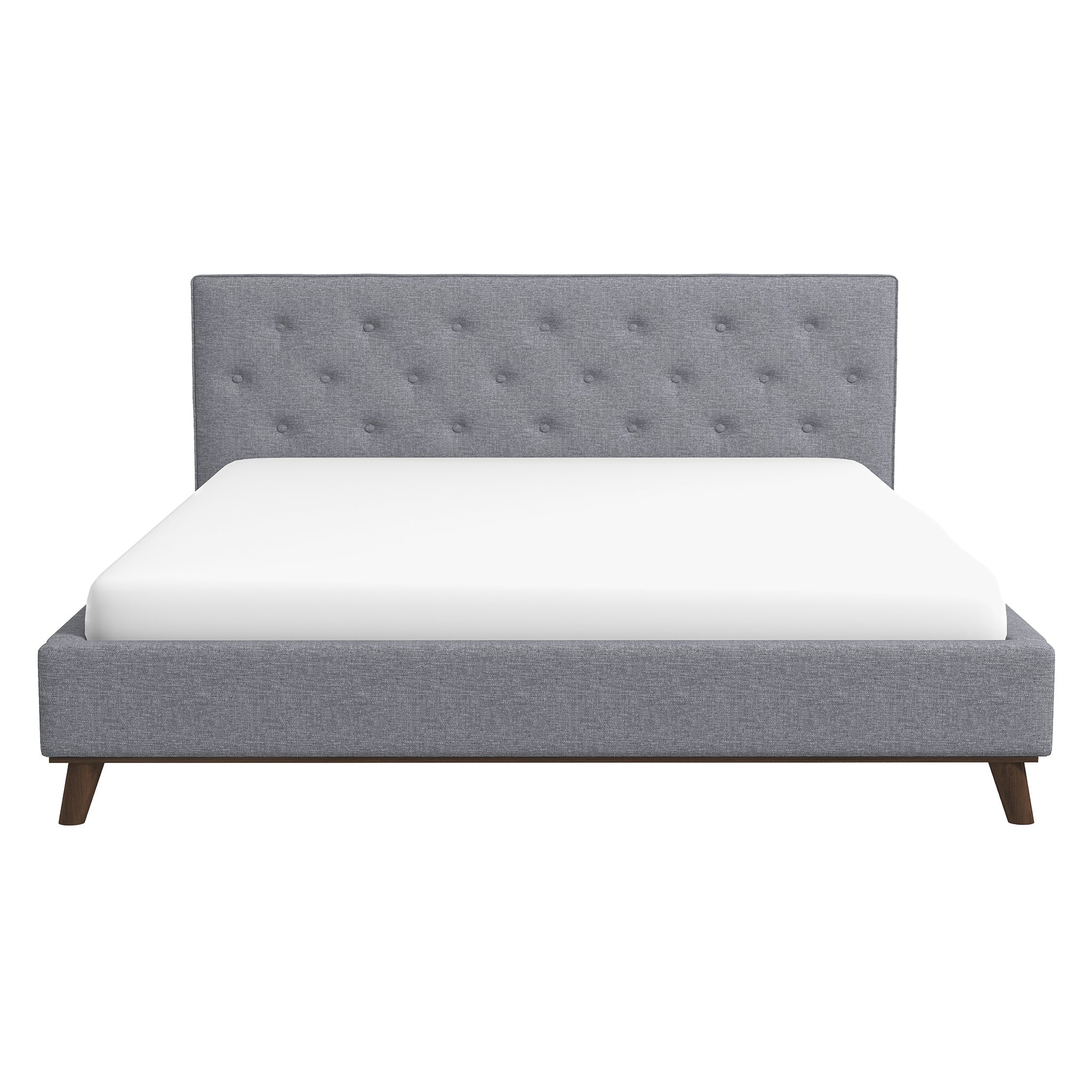 Ashton King Light Grey Bed