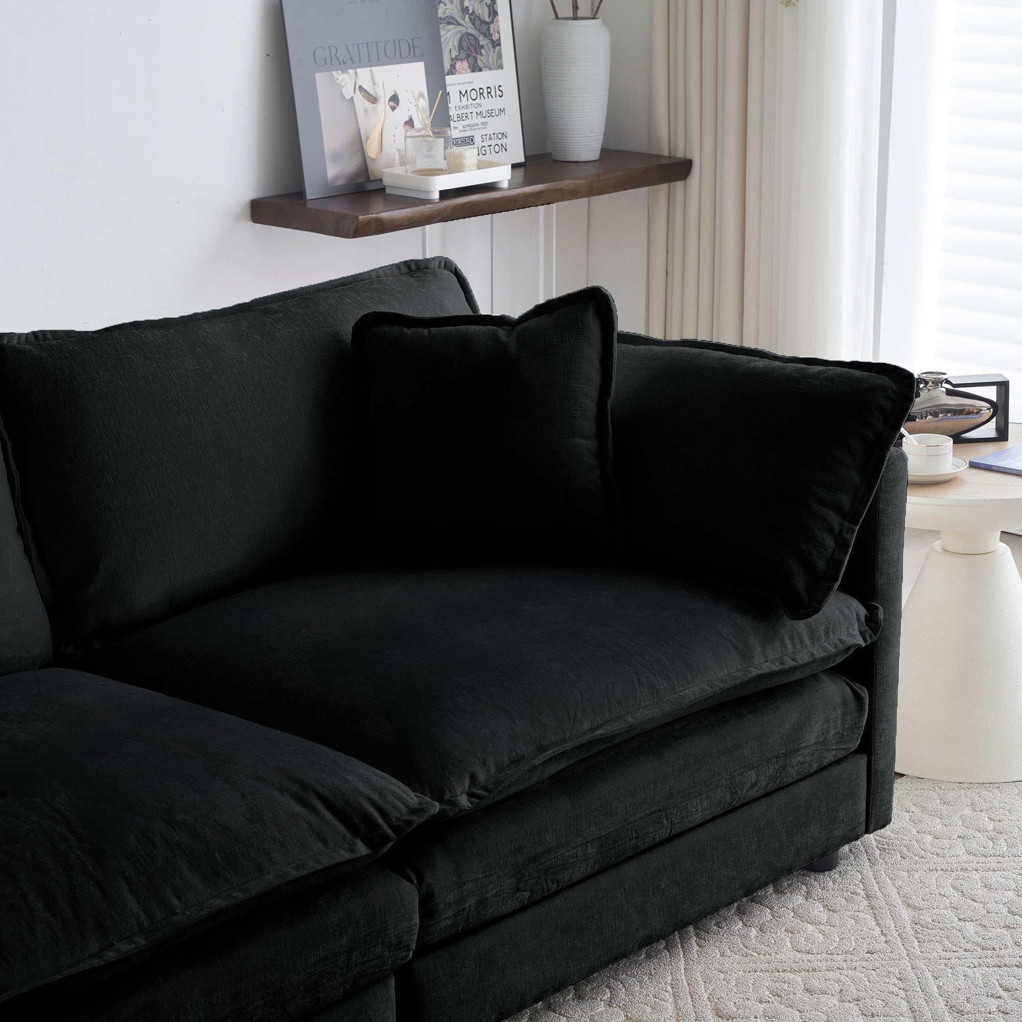 Ferda 2-Piece Chenille Upholstered Sofa Set