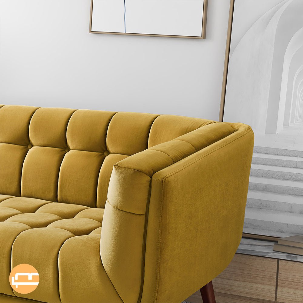 Kano Gold Velvet Sofa