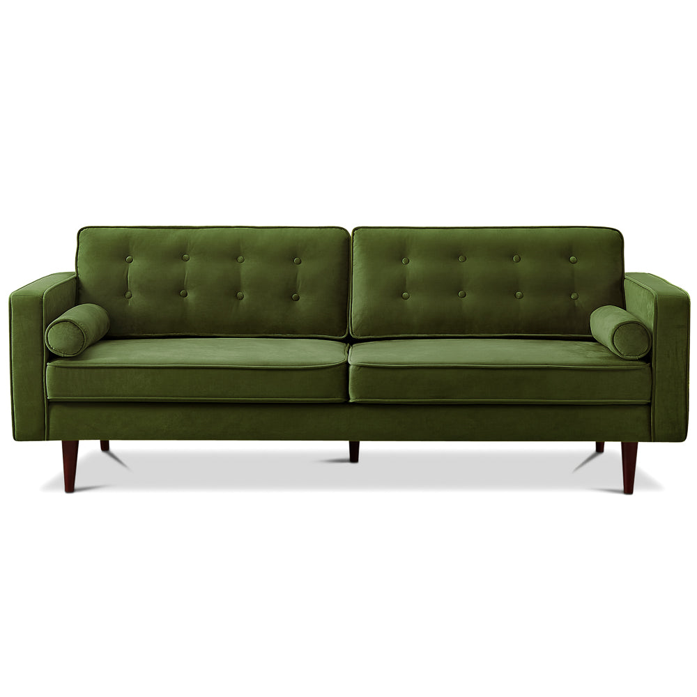 Kirby Olive Green Velvet Sofa