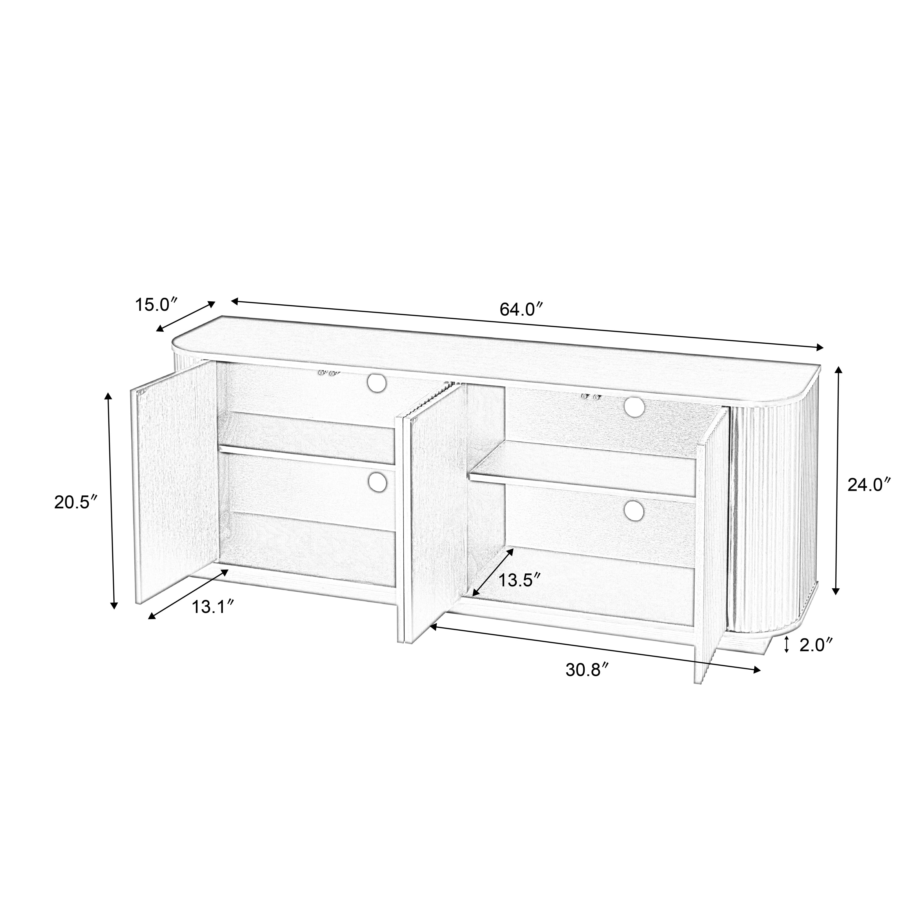 Martin Sideboard Storage Cabinet TV Stand