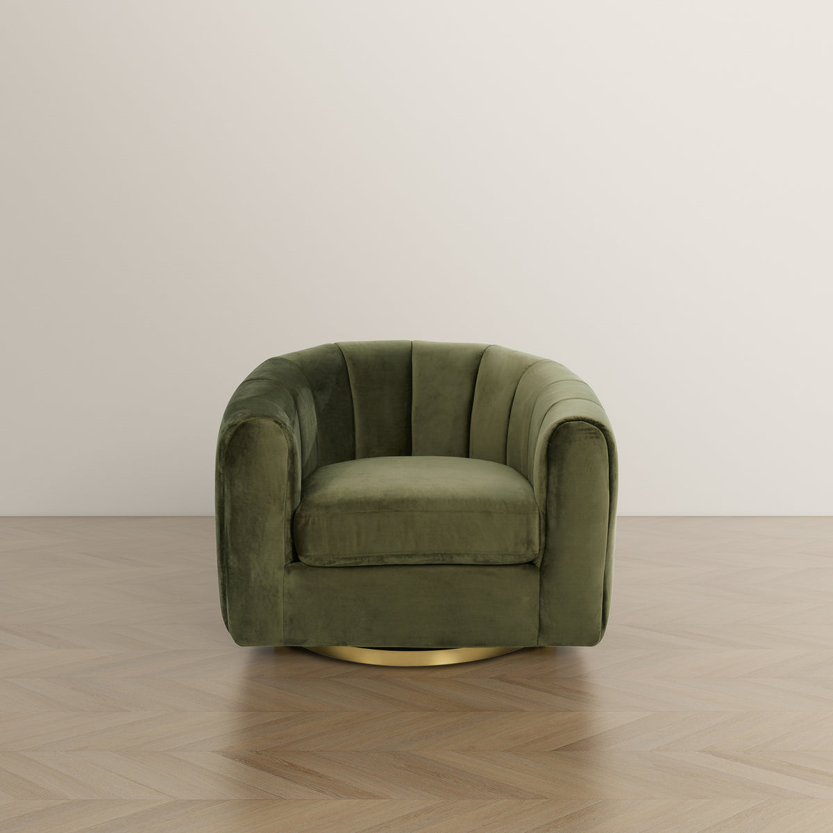 Celle Velvet Swivel Chair