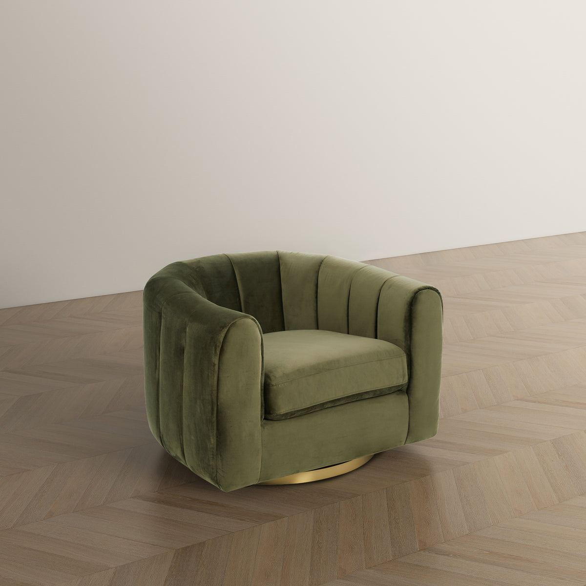 Celle Velvet Swivel Chair