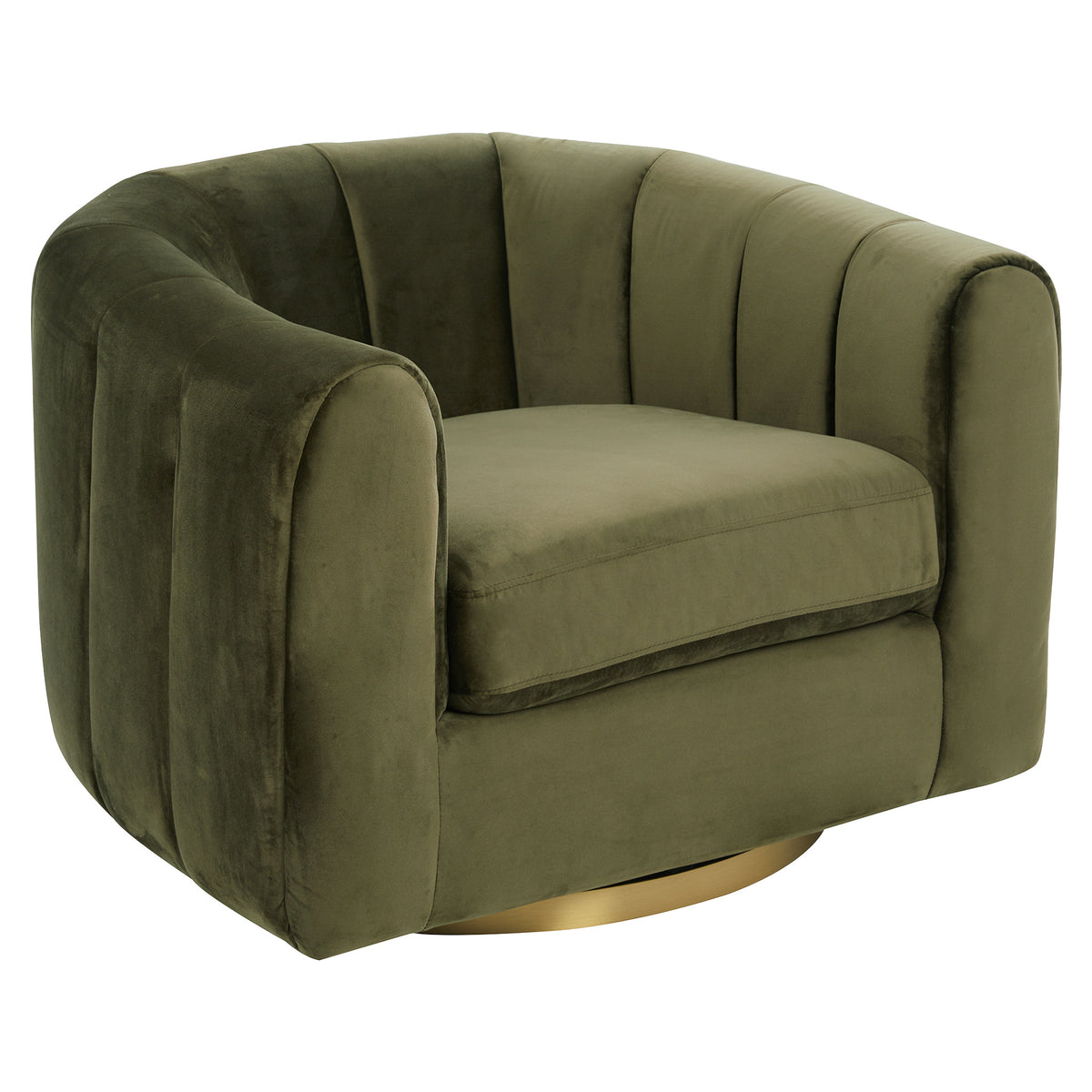 Celle Velvet Swivel Chair