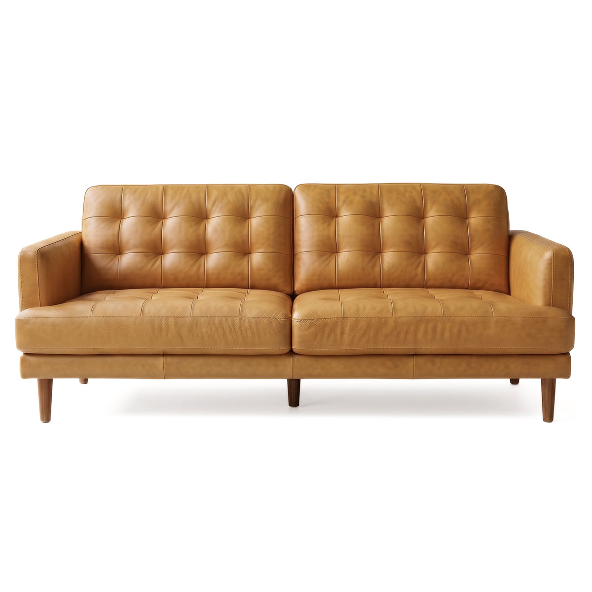 Dakota Tan Leather Sofa