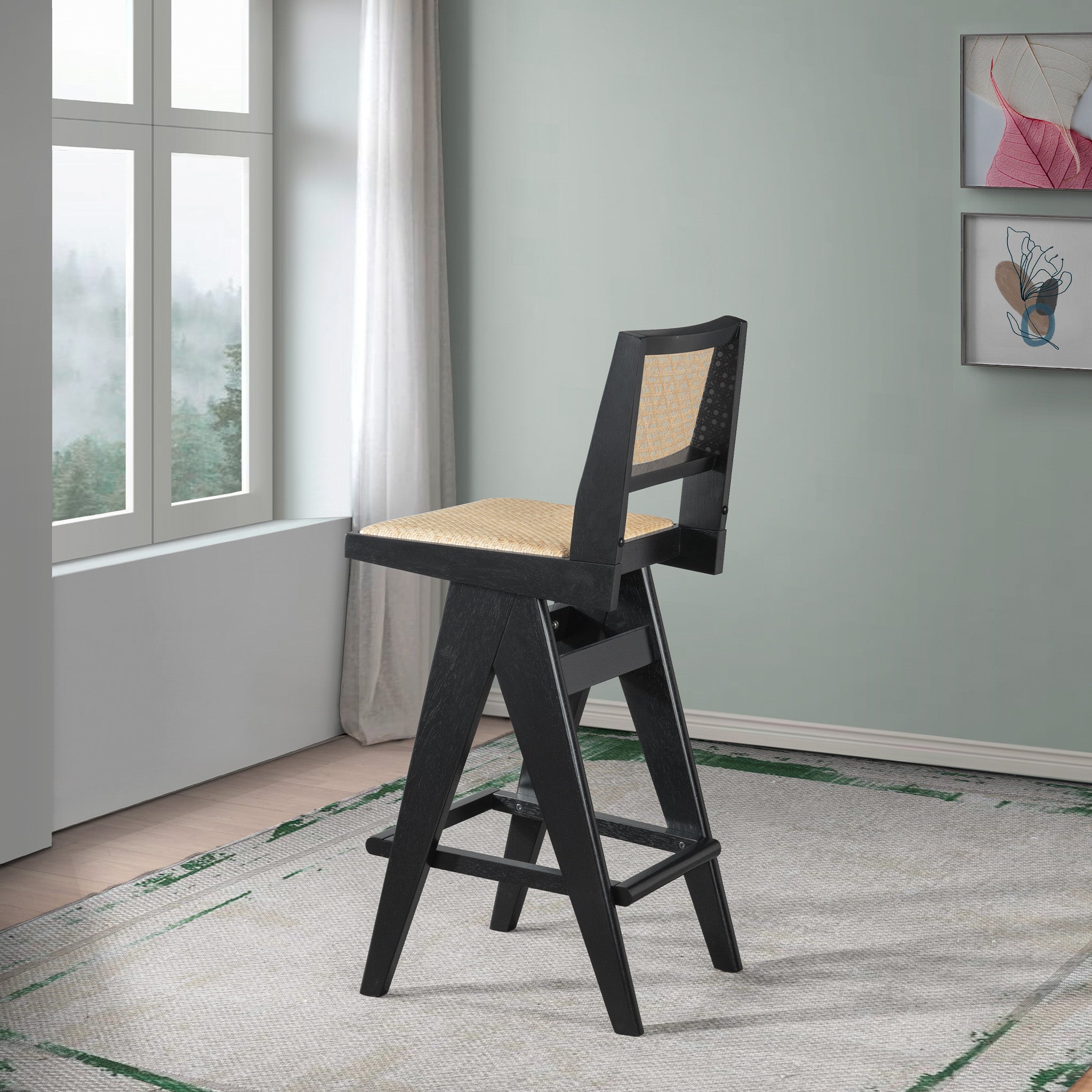 Kora Rattan Bar Stool Set of 2