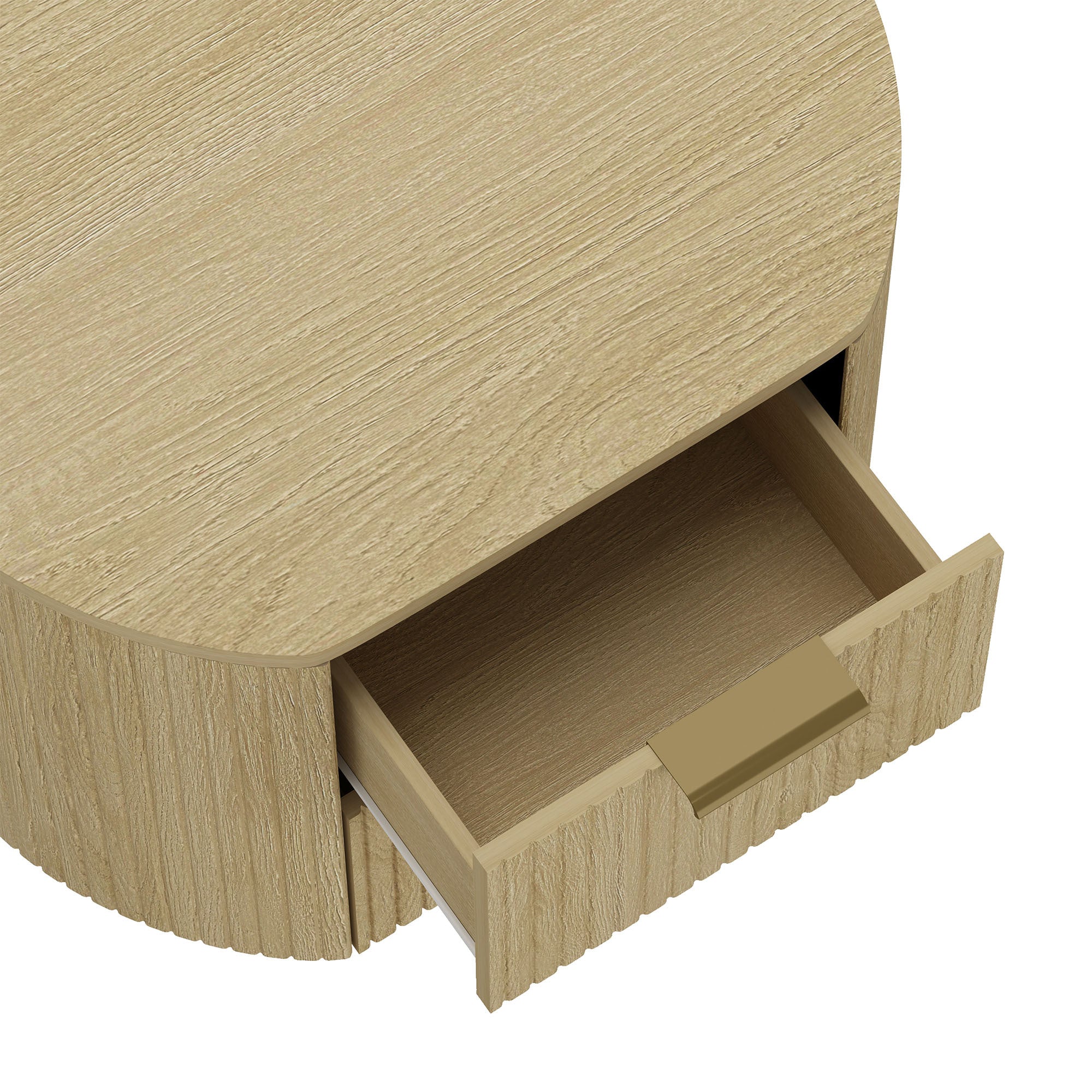 Olivia Modern Natural Oak Nightstand