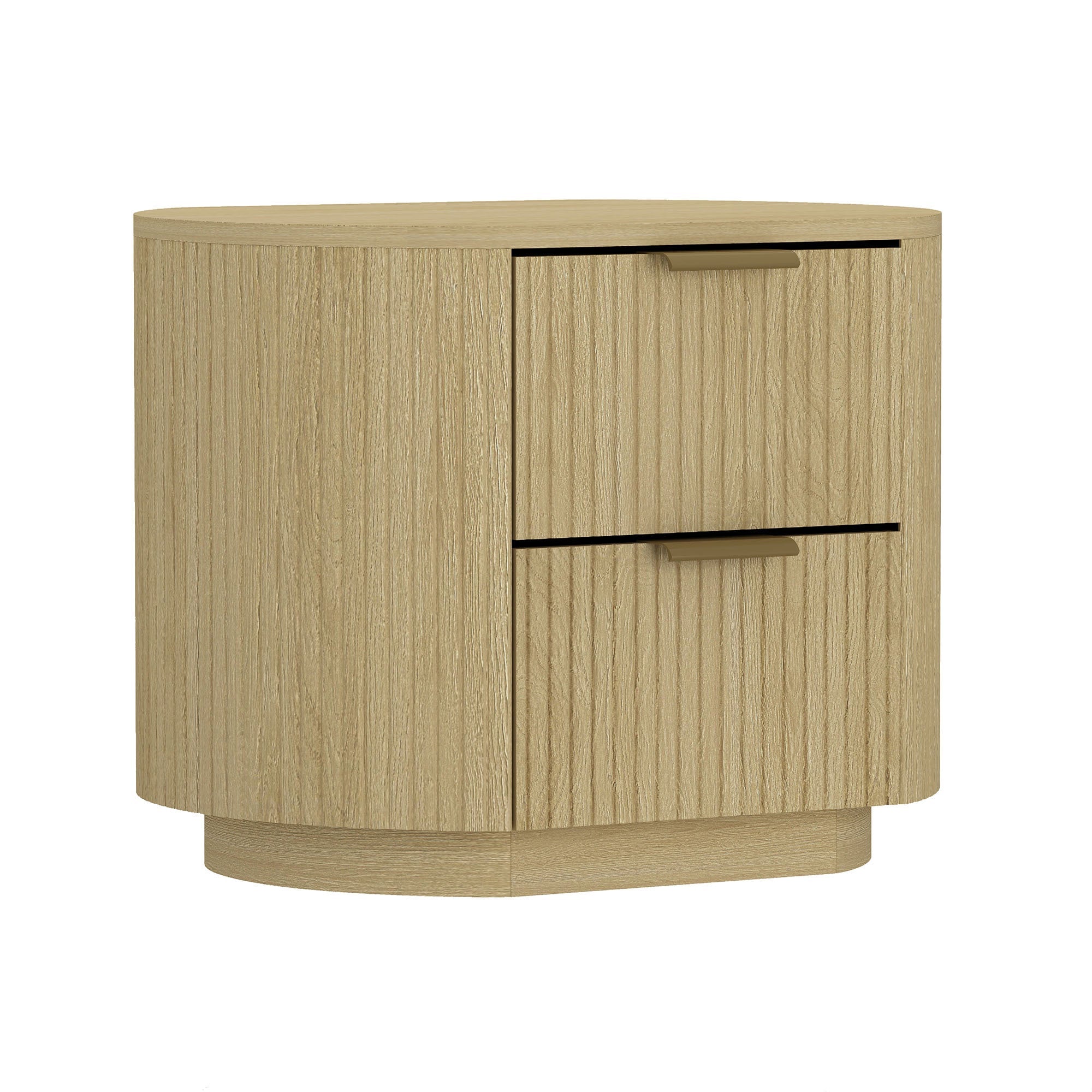 Olivia Modern Natural Oak Nightstand