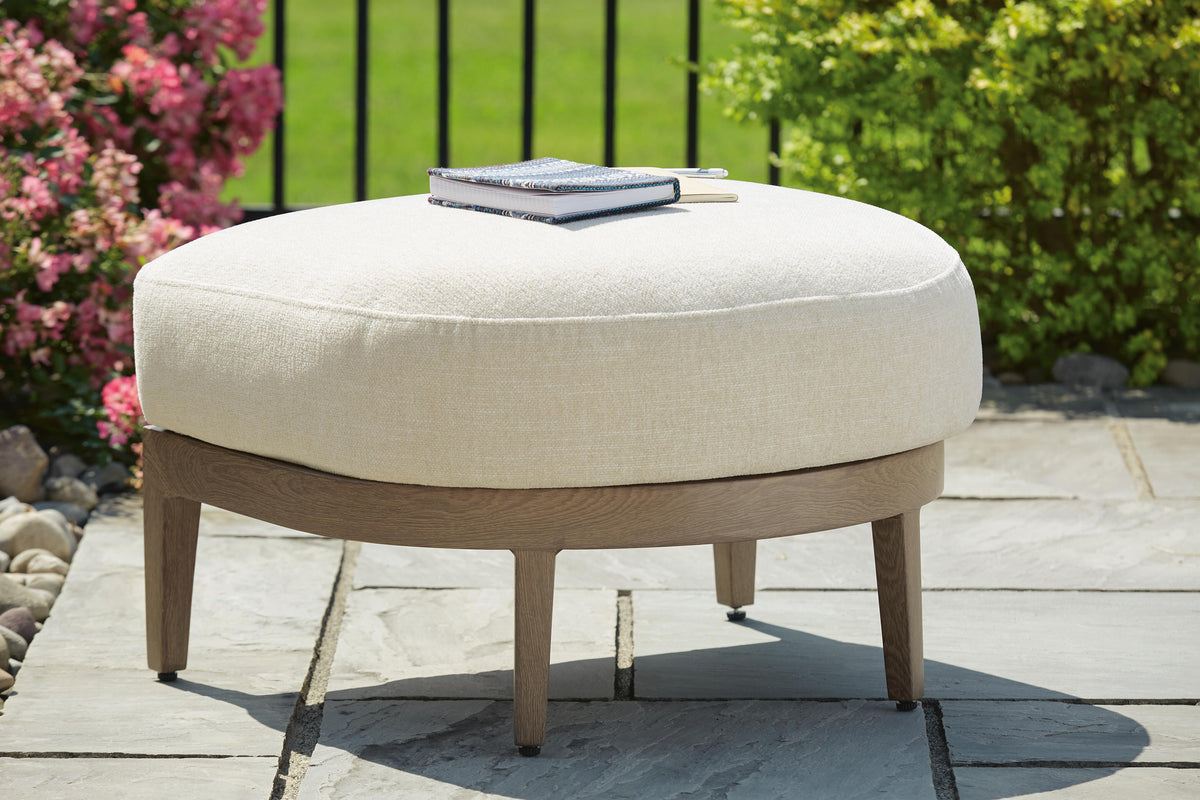 Serene Outdoor Ottoman