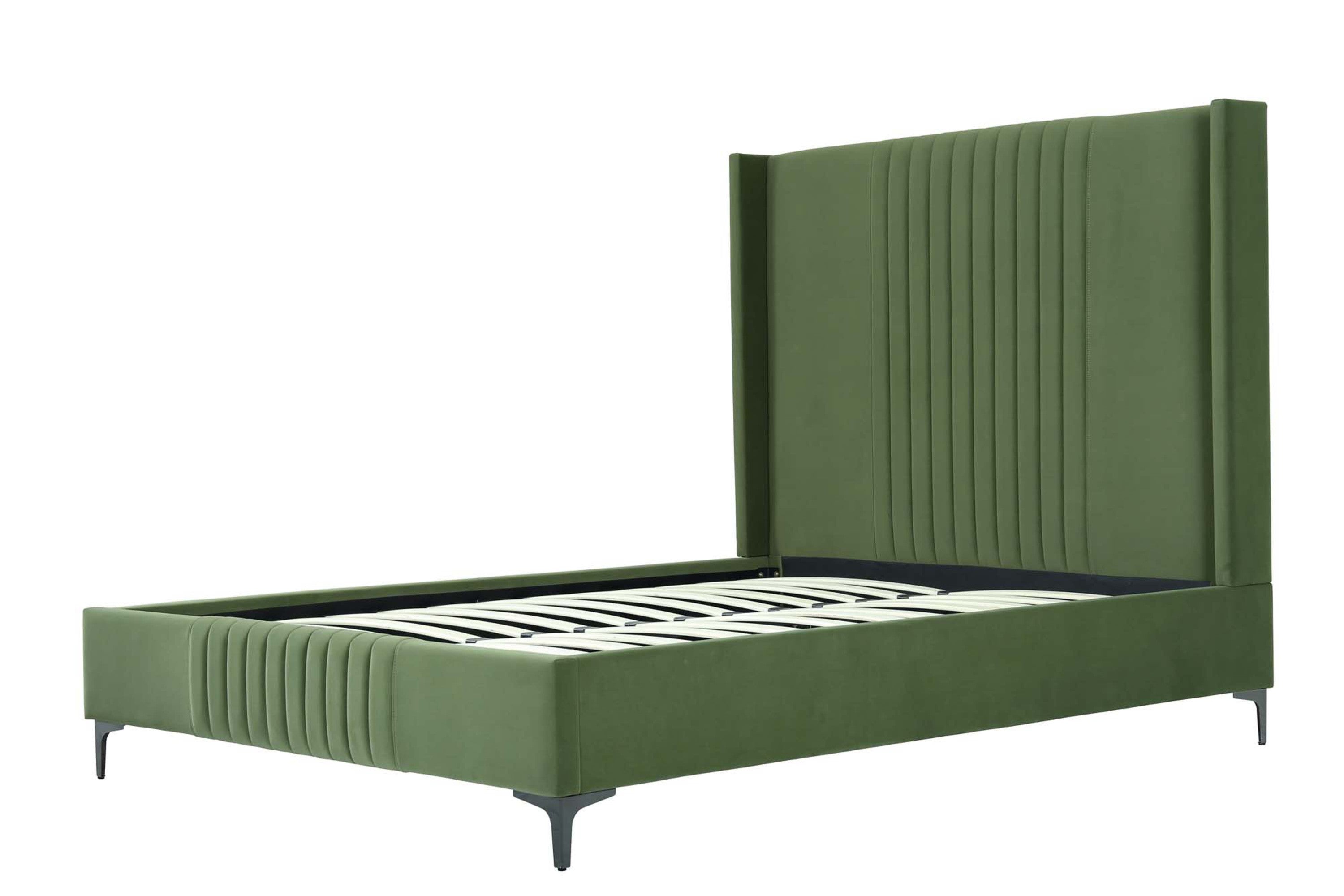 Promenade Queen Bed in Moss Green