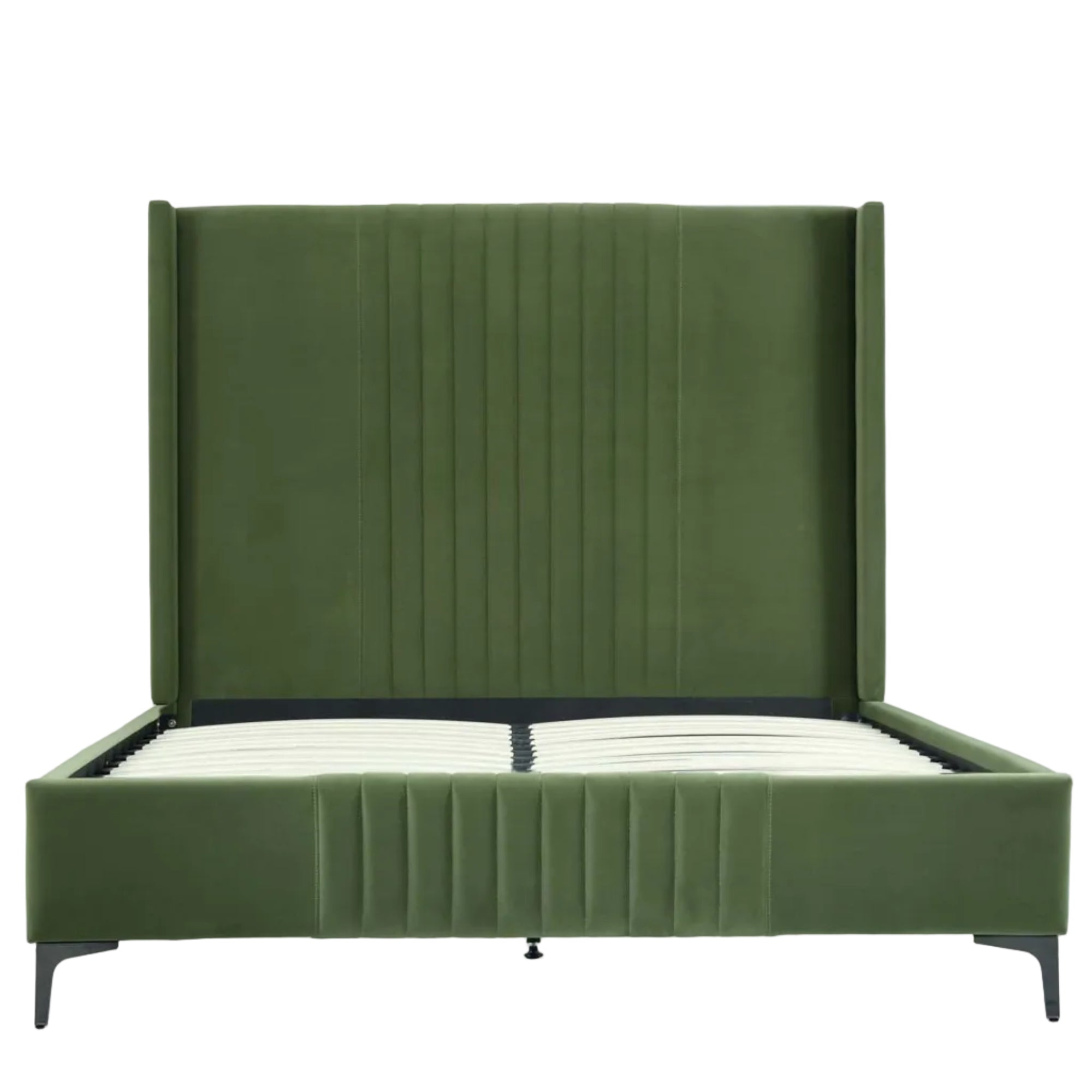 Promenade Queen Bed in Moss Green