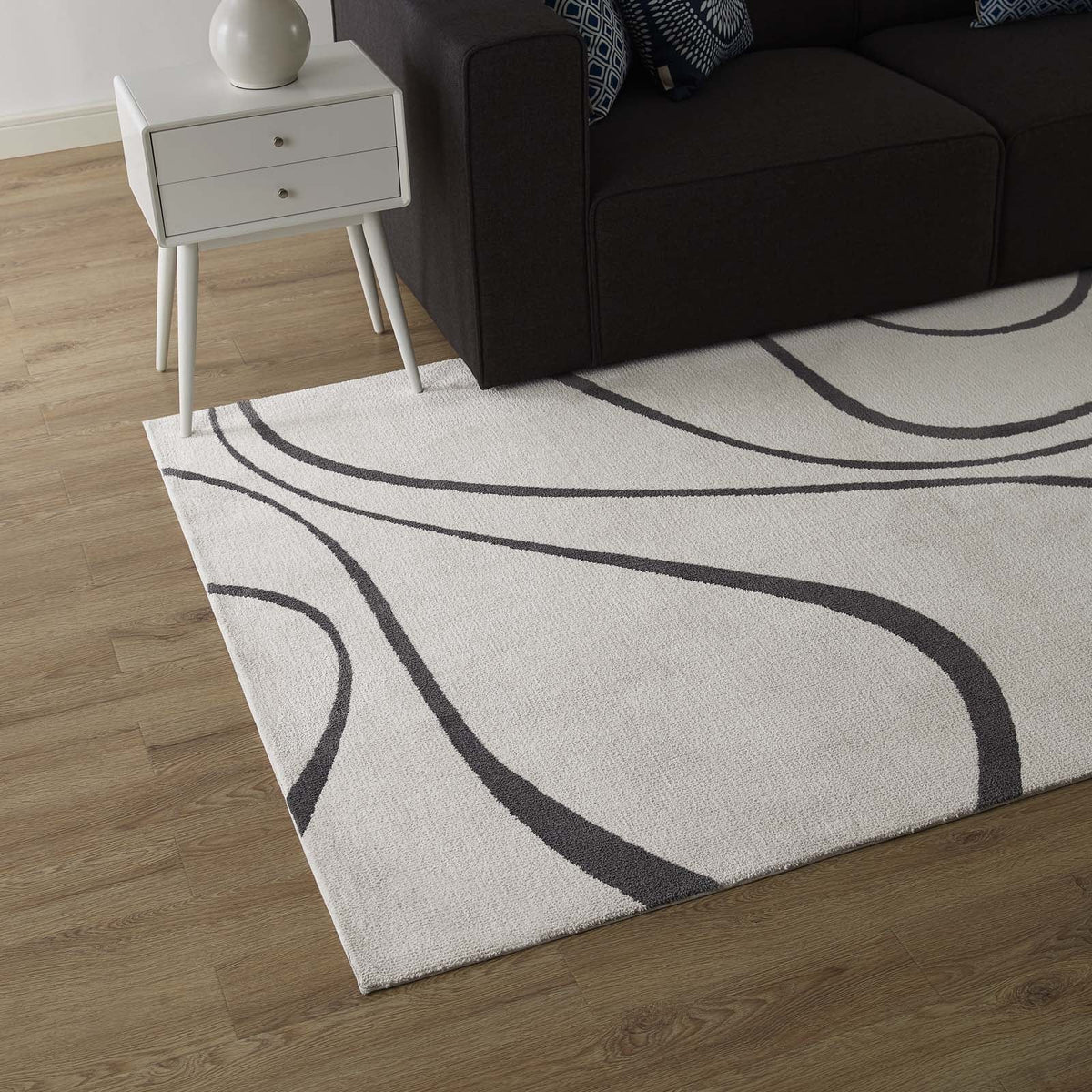 Therese Abstract Swirl Area Rug