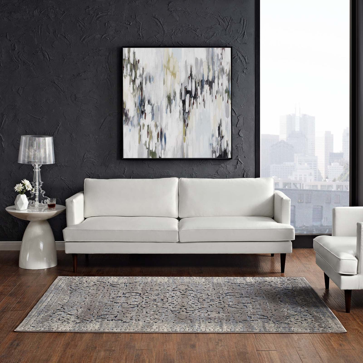 Margarida Distressed Vintage Turkish Area Rug - view 11