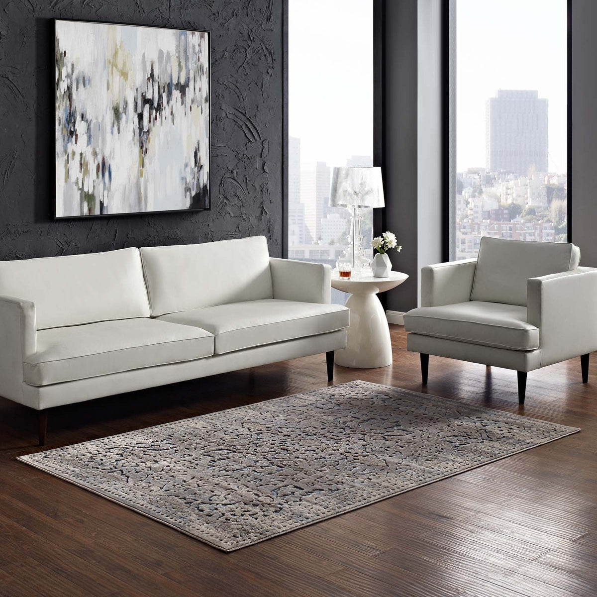 Margarida Distressed Vintage Turkish Area Rug - view 13