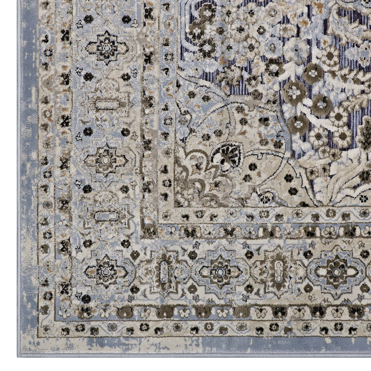 Elqenna Ornate Vintage Floral Turkish Area Rug