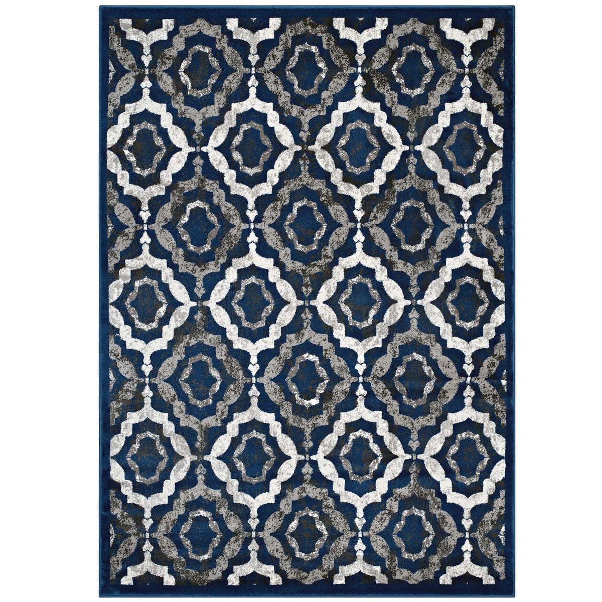 Kalinda Rustic Vintage Moroccan Trellis Area Rug