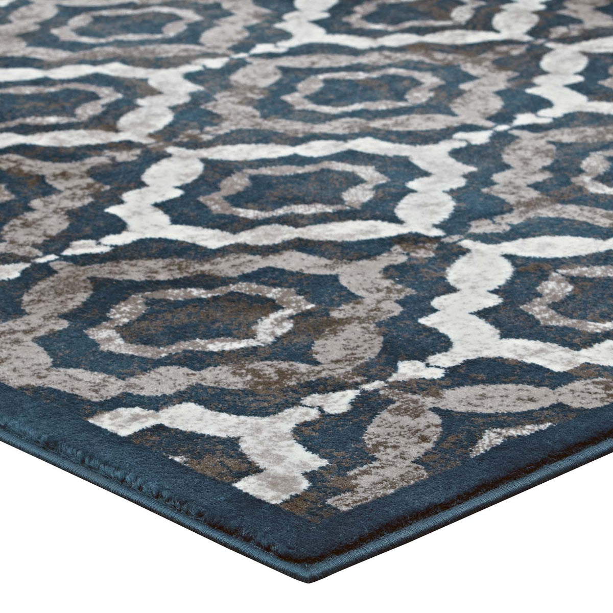 Kalinda Rustic Vintage Moroccan Trellis Area Rug